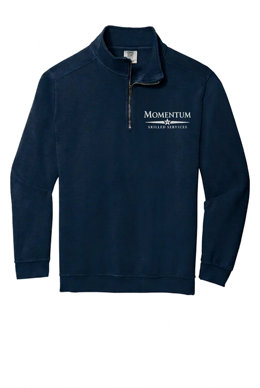 True Navy with higher logo placement